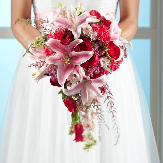 Lily & Rose Bouquet –  Heliconia Flowers Of Colombia, Cuddebackville NY
