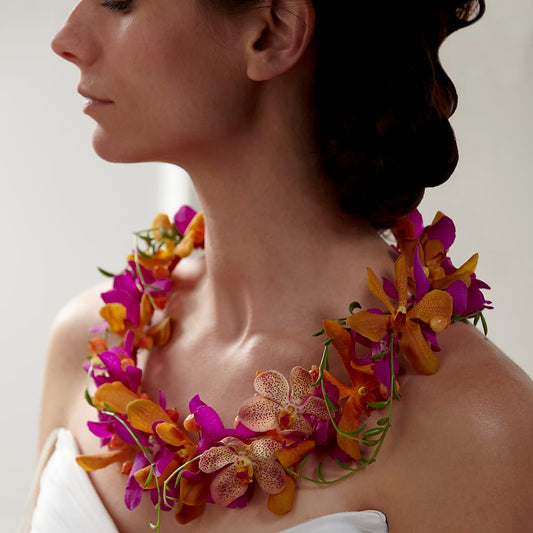 My Sweet Love Floral Necklace –  Heliconia Flowers Of Colombia, Cuddebackville NY