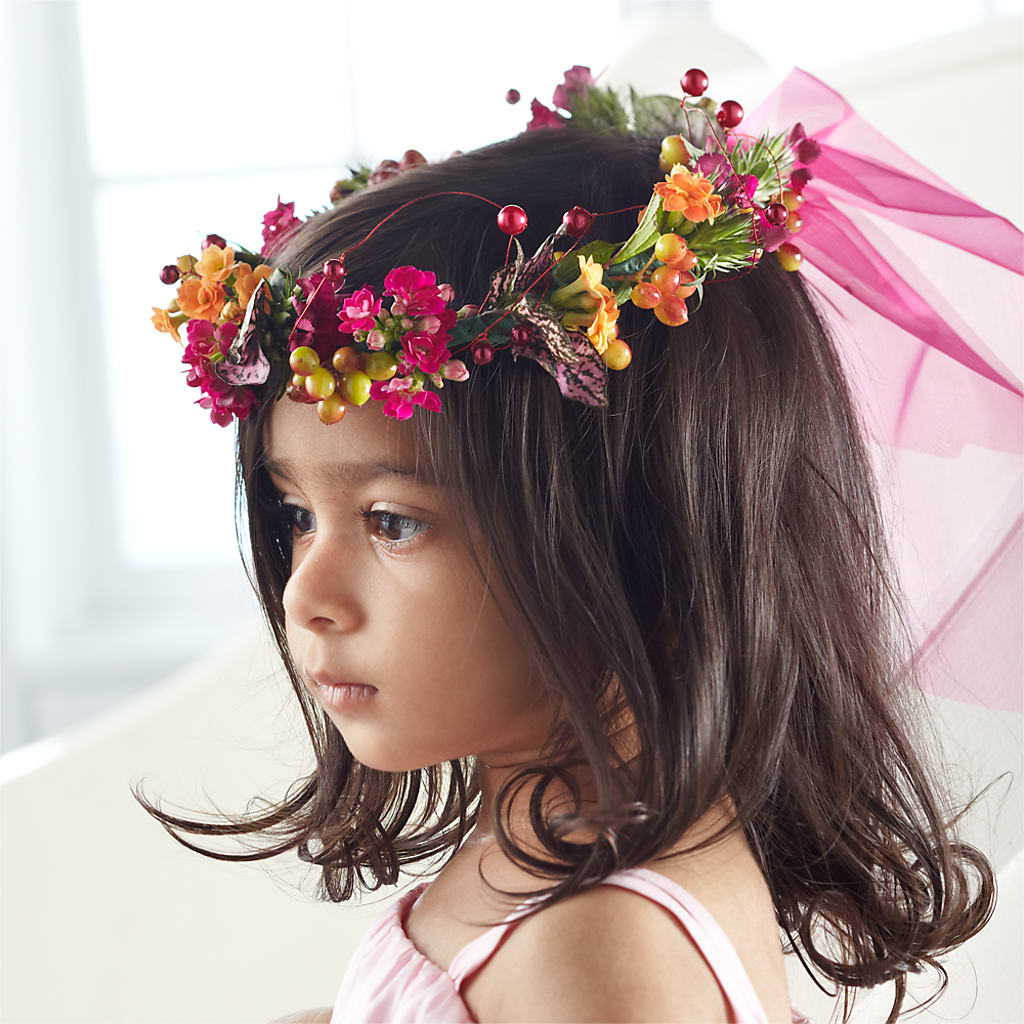 Baby Love Headpiece –  Heliconia Flowers Of Colombia, Cuddebackville NY