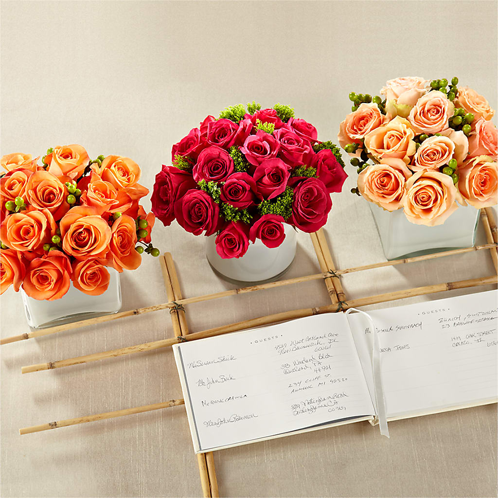 Dawn Rose Centerpiece –  Heliconia Flowers Of Colombia, Cuddebackville NY