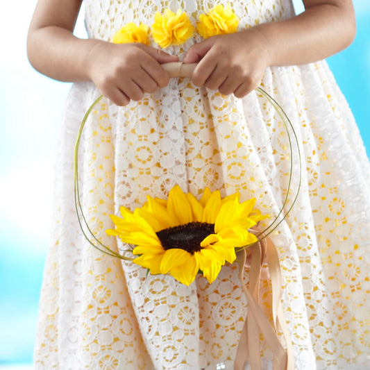 Sweet Sunshine Flower Girl Bouquet –  Heliconia Flowers Of Colombia, Cuddebackville NY
