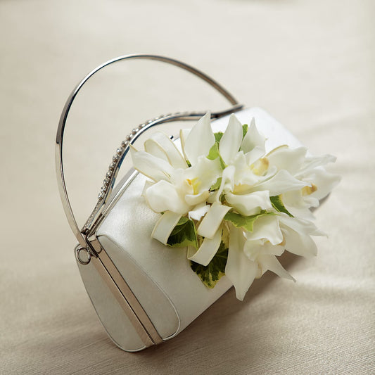 White Purse Decor –  Heliconia Flowers Of Colombia, Cuddebackville NY