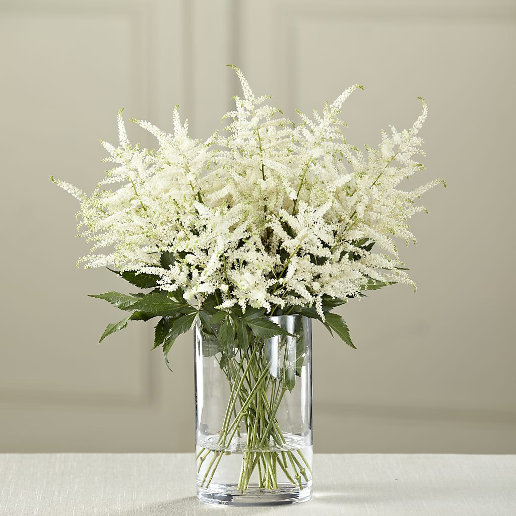 White Astilbe Bouquet –  Heliconia Flowers Of Colombia, Cuddebackville NY