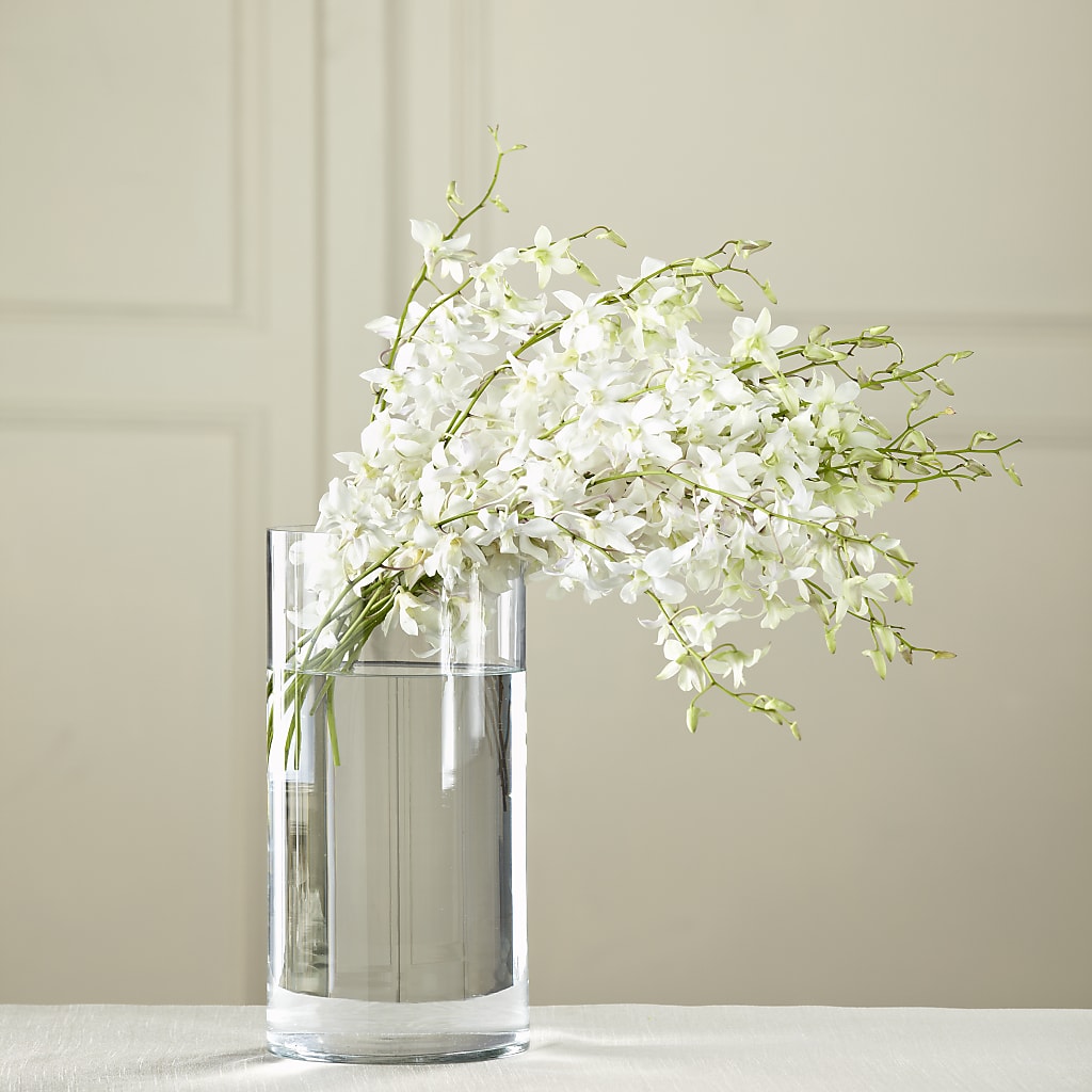White Dendrobium Bouquet –  Heliconia Flowers Of Colombia, Cuddebackville NY